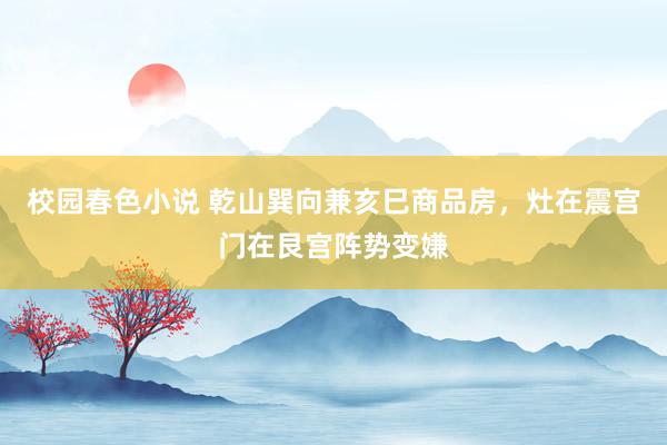 校园春色小说 乾山巽向兼亥巳商品房，灶在震宫门在艮宫阵势变嫌