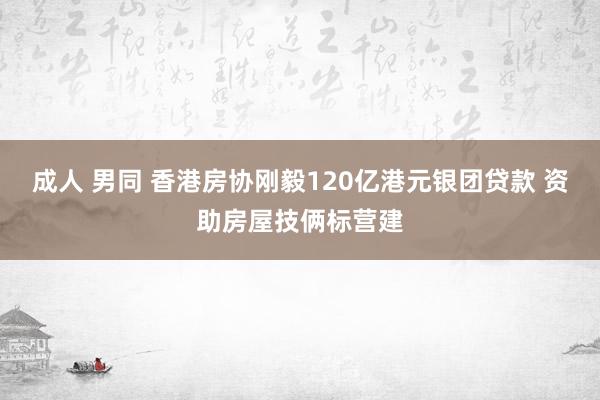 成人 男同 香港房协刚毅120亿港元银团贷款 资助房屋技俩标营建