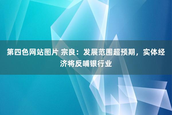 第四色网站图片 宗良：发展范围超预期，实体经济将反哺银行业