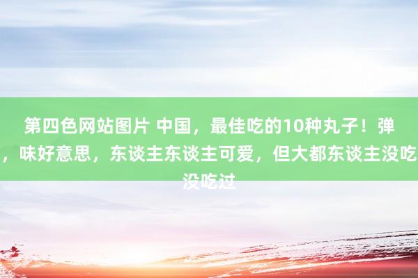 第四色网站图片 中国，最佳吃的10种丸子！弹牙，味好意思，东谈主东谈主可爱，但大都东谈主没吃过