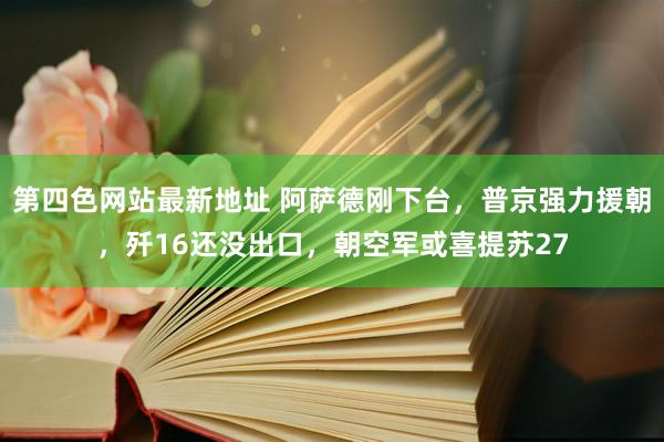 第四色网站最新地址 阿萨德刚下台，普京强力援朝，歼16还没出口，朝空军或喜提苏27