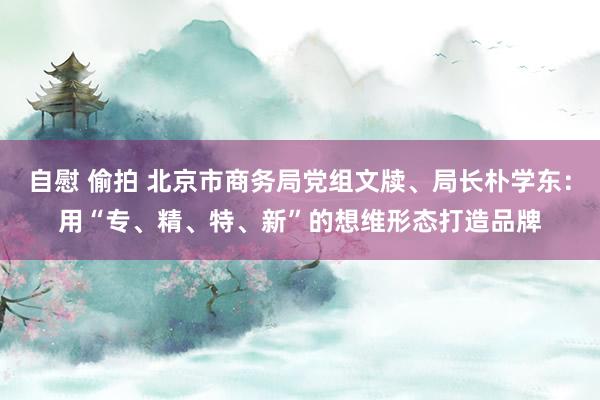 自慰 偷拍 北京市商务局党组文牍、局长朴学东：用“专、精、特、新”的想维形态打造品牌