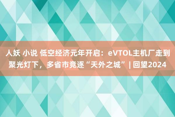 人妖 小说 低空经济元年开启：eVTOL主机厂走到聚光灯下，多省市竞逐“天外之城” | 回望2024