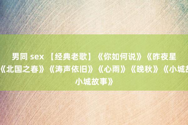 男同 sex 【经典老歌】《你如何说》《昨夜星辰》《北国之春》《涛声依旧》《心雨》《晚秋》《小城故事》