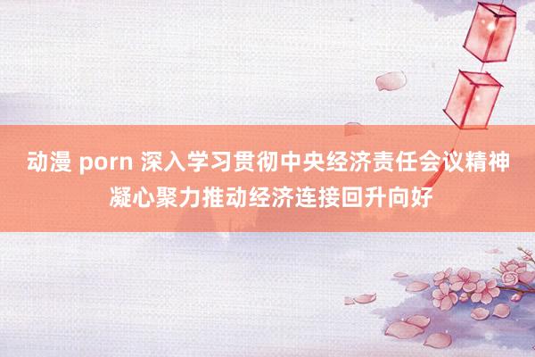 动漫 porn 深入学习贯彻中央经济责任会议精神 凝心聚力推动经济连接回升向好