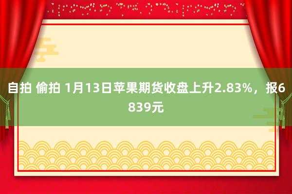 自拍 偷拍 1月13日苹果期货收盘上升2.83%，报6839元